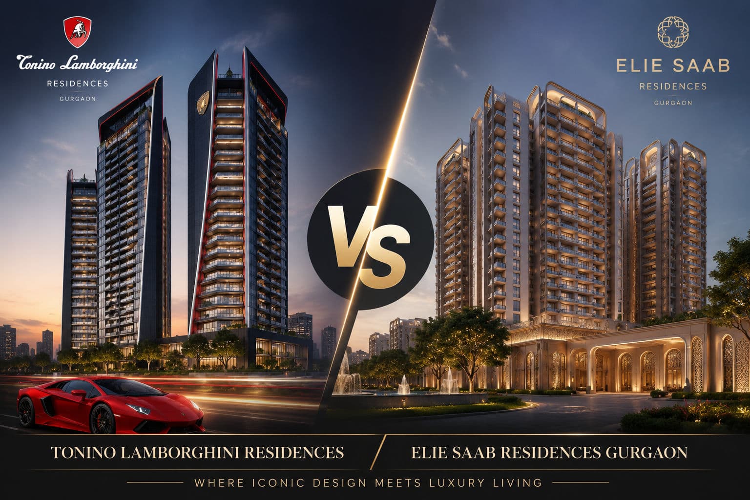 Tonino Lamborghini Residences vs Elie Saab Residences Gurgaon