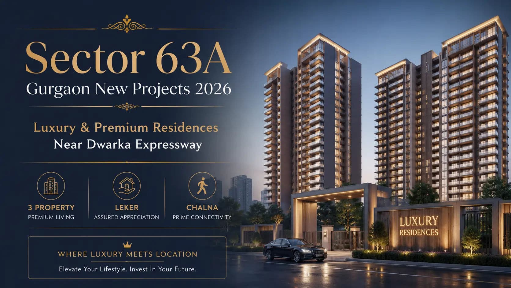 Sector 63A Gurgaon New Projects 2026 | Luxury & Premium Residences Near Dwarka Expressway