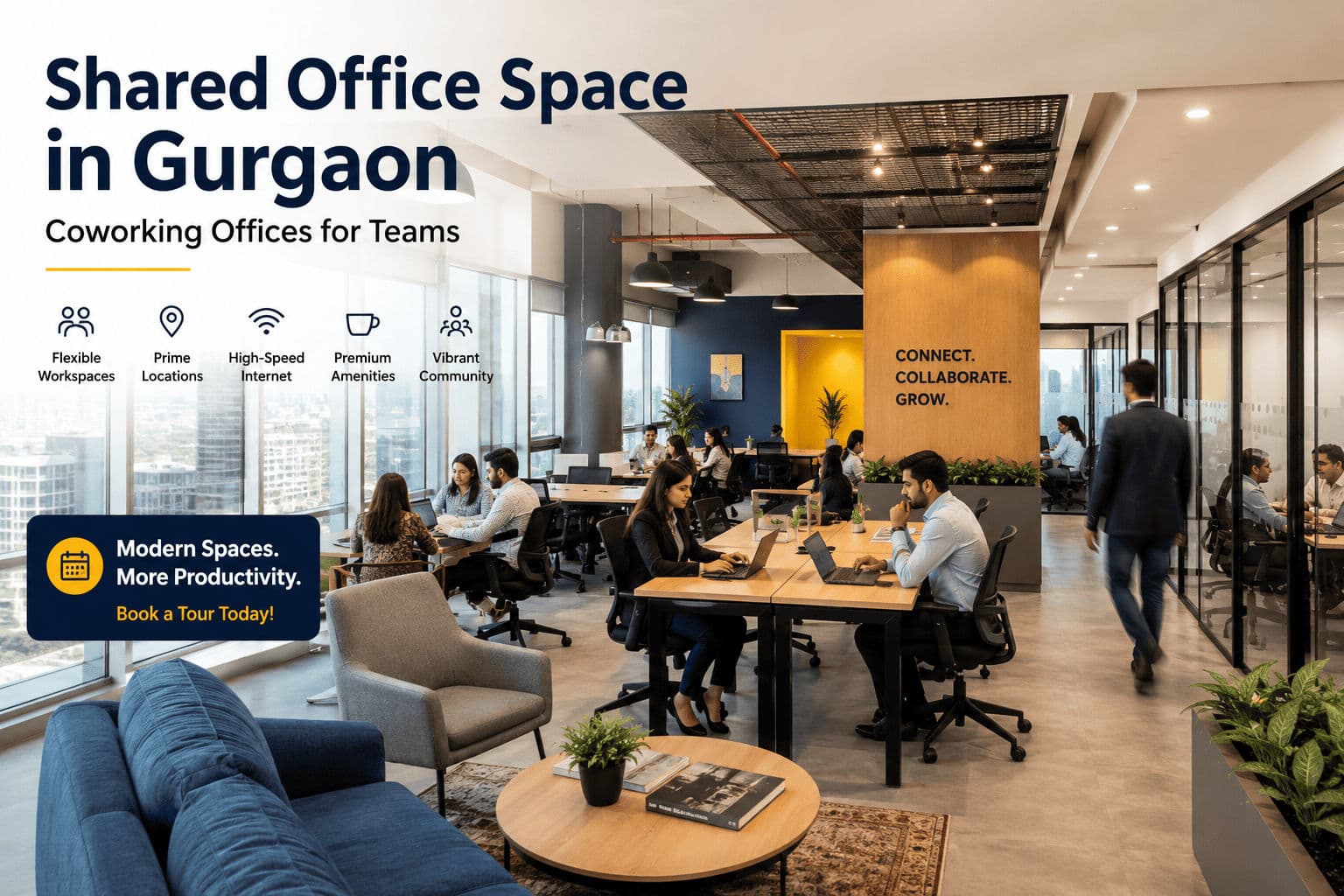 Shared Office Space in Gurgaon | Coworking Offices for Teams